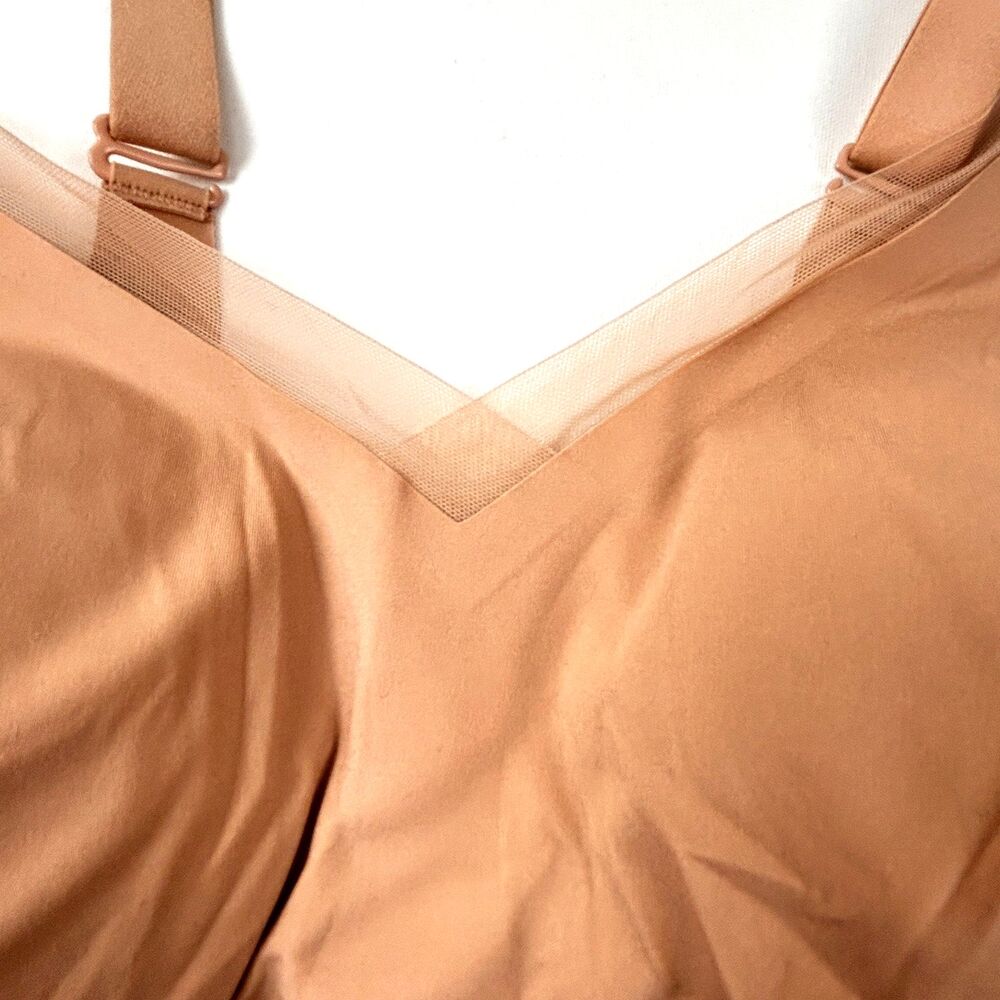 HoneyLove CrossOver Bra Wireless Removable Pads Beige Size 3X - Picture 3 of 10